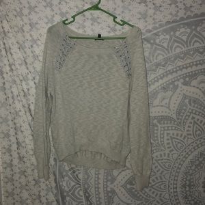 An express grey sweater